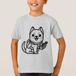 Camiseta BLANCO Y NEGRO #18 - Perro aventurero