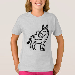 Camiseta BLANCO Y NEGRO #19 - Mula enamorada