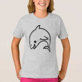 Camiseta BLANCO Y NEGRO #51 - Delfín feliz