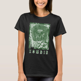 Camiseta Blanco zombi-verde angustiado