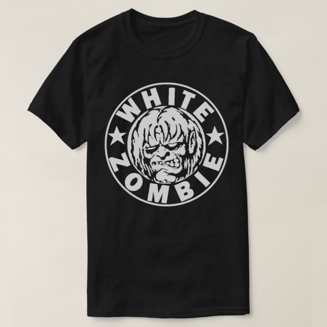 Camiseta Blanco Zombie blanco (Diseño del anverso)