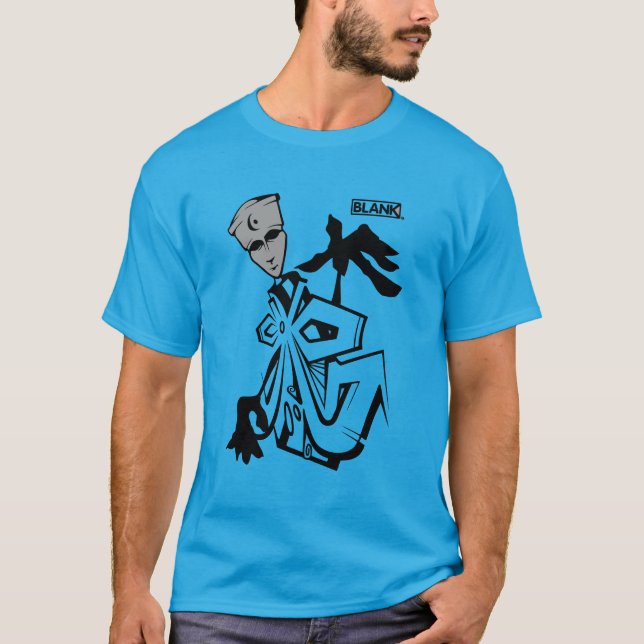 CAMISETA BLANKM GEAR - HOMBRE AZUL (Anverso)