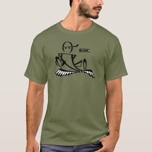 CAMISETA BLANKM GEAR - PIANO MAN (Anverso)