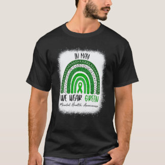 Camiseta Blanqueado En Mayo Nosotros Vestimos Verde Concien