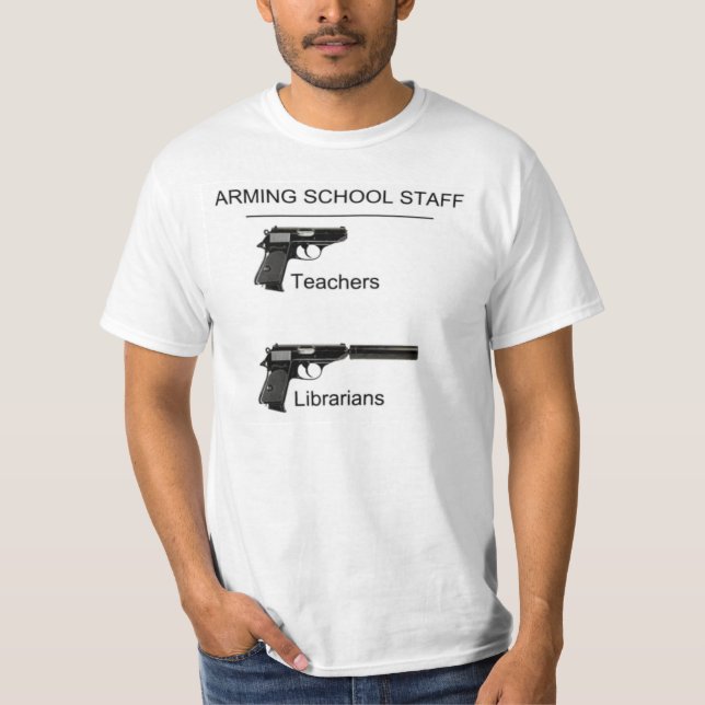 CAMISETA BLANQUETA DE FLORES DEL PERSONAL DE LA ESCUELA DE  (Anverso)