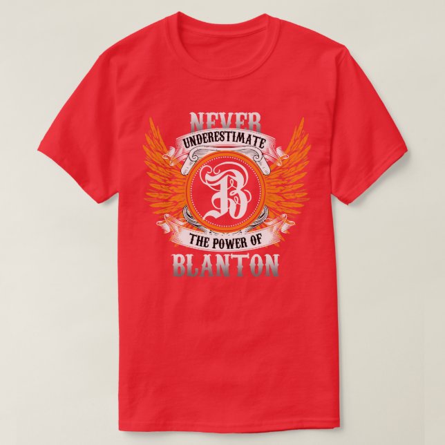 Camiseta Blanton Name Shirt Nunca Subestima El Poder O (Diseño del anverso)