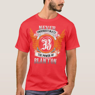Camiseta Blanton Name Shirt Nunca Subestima El Poder O