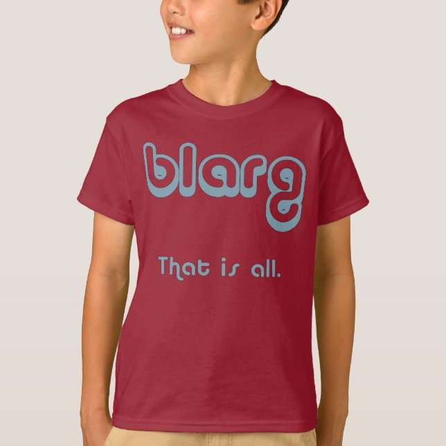 Camiseta blarg. (Anverso)