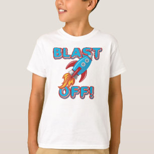 Camiseta Blast Off Rocket Ship