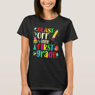 Camiseta Blast to First Grado - First Day Of School T