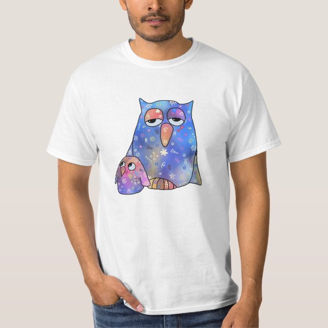 Camiseta Blaue Eule (Anverso)