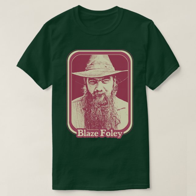 Camiseta Blaze Foley original retro ilegal país fanático de (Diseño del anverso)