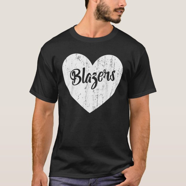 Camiseta Blazers School Deportes Equipo de fans de la Masco (Anverso)