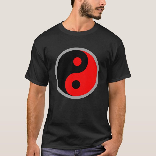 Camiseta Blazers Yin Yang Red And Black Yin Yang Go Blazers (Anverso)