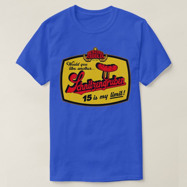 Camiseta Blazing Saddles Schnitzengruben (Diseño del anverso)