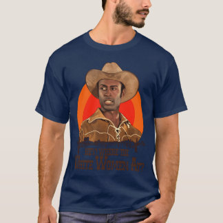 Camiseta Blazing Saddles Sheriff Bart Dondehe Mujeres Blanc