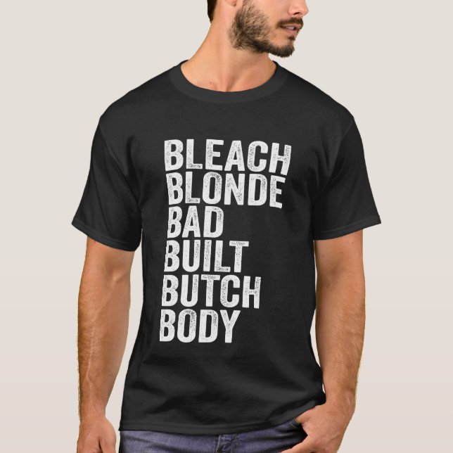 Camiseta Bleach Blonde Cuerpo De Butch De Mal Construcción  (Anverso)