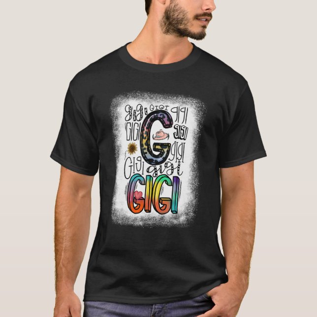 Camiseta Bleach Gigi Typography Leopard Tie Dye Happy Mothe (Anverso)