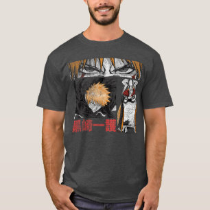 Camiseta Bleach Gráfico Ichigo Estilo Comic Anime