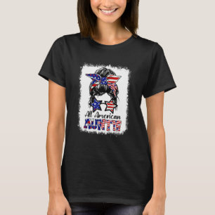 Camiseta Bleached All American Auntie Gafas De Sol Bandera 