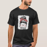 Camiseta Bleached Baseball Meme Messy Bun Meme Life Mother'<br><div class="desc">Bleached Baseball Meme Messy Bun Meme Life Mother's Day</div>