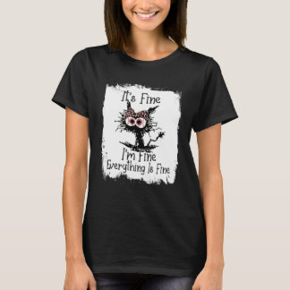 Camiseta Bleached Baseball Mom Messy cat Softball Mom Mothe