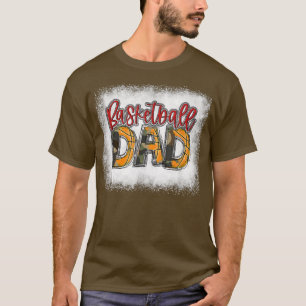 Camiseta Bleached Basketball Dad Camo Print Funny Dad