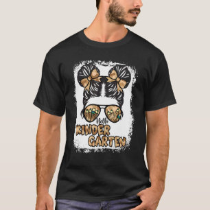 Camiseta Bleached Camo Hello Kindergarten De Vuelta A Schoo