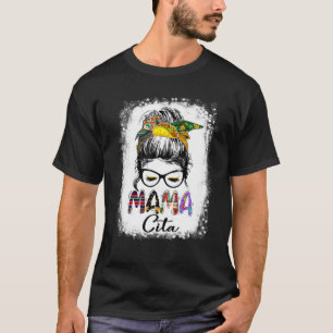 Camiseta Bleached Cinco De Mayo Messy Bun Fiesta Mexicana 5