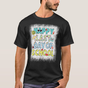 Camiseta Bleached Happy Last Day Beach Vibes Hell