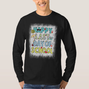 Camiseta Bleached Happy Last Day Beach Vibes Hell