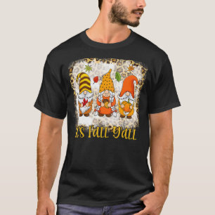 Camiseta Bleached It's Fall Y'Gnome Pumpkin Autumn than