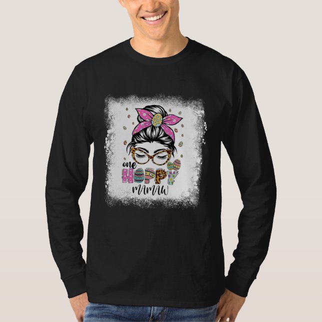 Camiseta Bleached One Hoppy Mamaw Bunny Easter Day (Anverso)