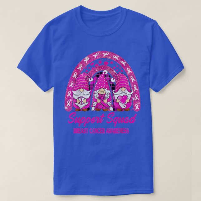 Camiseta Bleached Pink Ribbon Support Squad Awareness  (35) (Diseño del anverso)