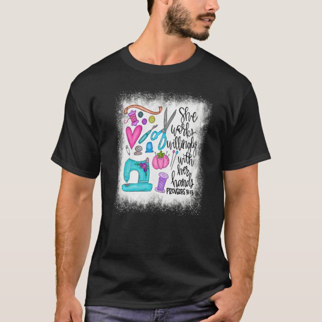 Camiseta Bleached Que Trabaja Con Su Alcantarilla De Manos (Anverso)