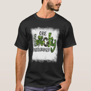 Camiseta Bleached St Patricks Day Leopard Onelucky Photogra