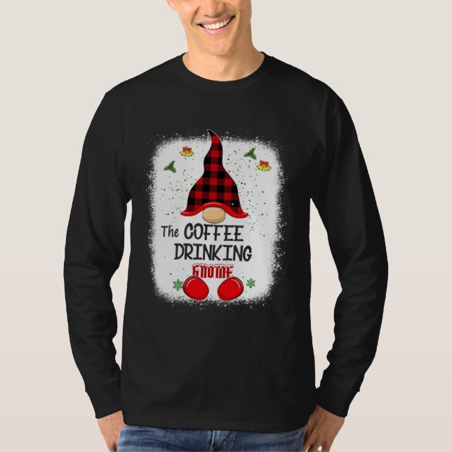 Camiseta Bleached The Coffee Drinking Gnome Matching Family (Anverso)