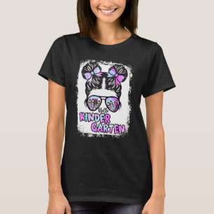 Camiseta Bleached Tie Dye Hello Kindergarten Back To School