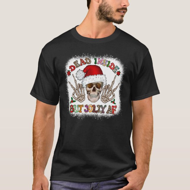Camiseta Bleached When Your Dead Inside But It's Christmas  (Anverso)