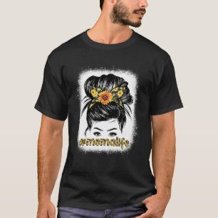 Camiseta Bleaches Mema Messy Hair Bun Sunflower Mujeres Mol