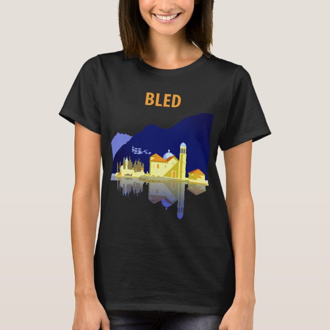 Camiseta Bled, Reflexiones del Lago (Anverso)