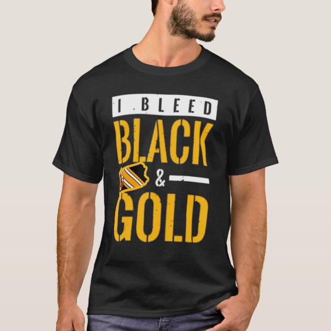 Camiseta Bleed material escolar del grupo Black and Gold Ga (Anverso)