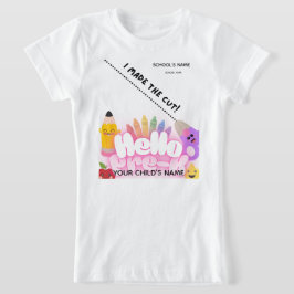 Camiseta BLEEGRÁFICOS: Hola, Pre-K!