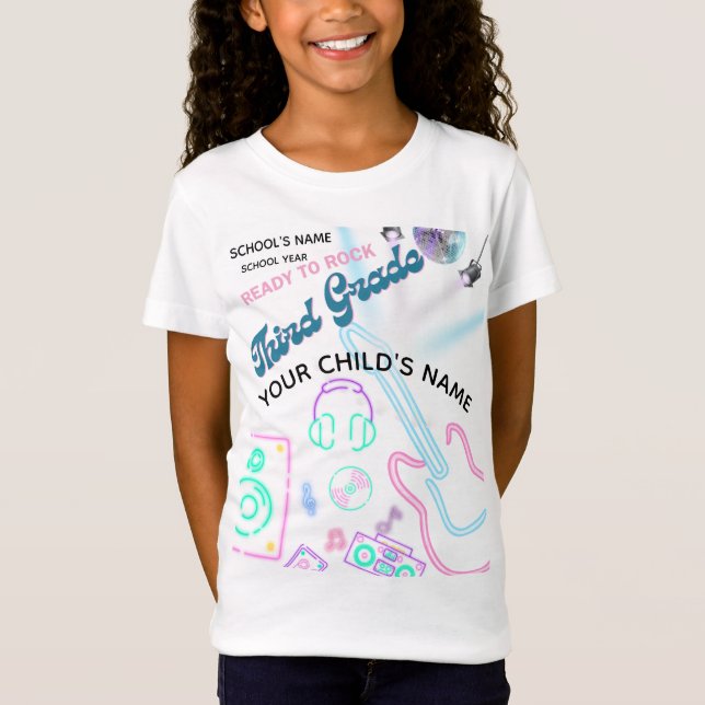 Camiseta BLEEGRÁFICOS: Hola, Tercer Grado! (Anverso)