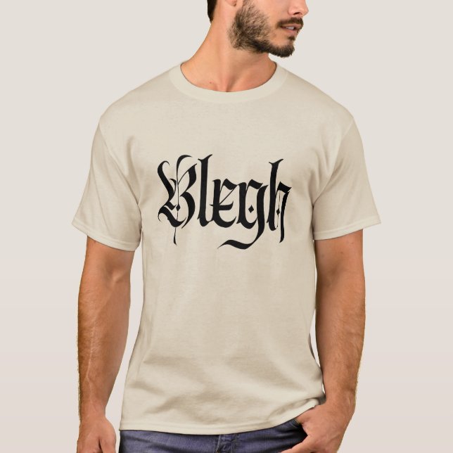 Camiseta Blegh, metalizado, fuerte metalizado, punk, (Anverso)
