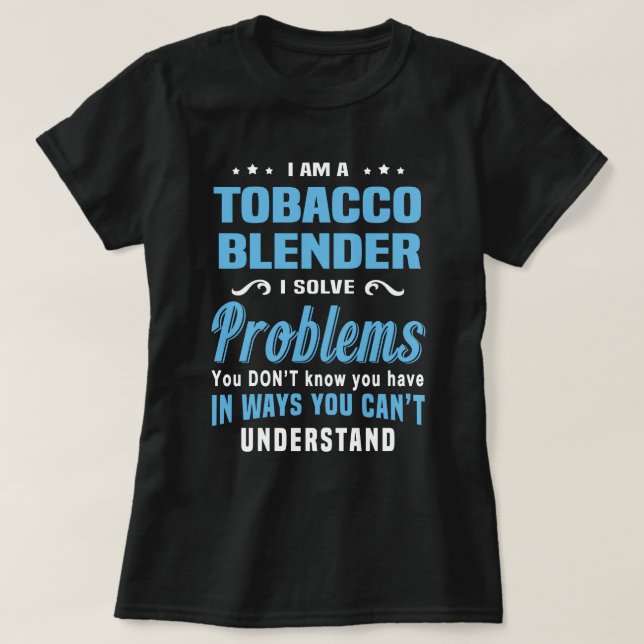 Camiseta Blender de tabaco (Diseño del anverso)