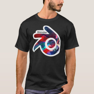 Camiseta Blender Logo (with white outline) Essential T-Shir