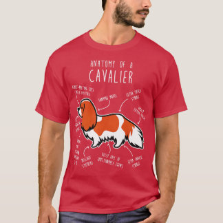Camiseta Blenheim Cavalier King Charles Spaniel Dog Anatomí