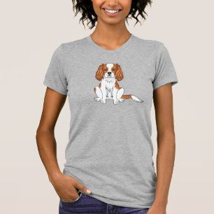 Camiseta Blenheim Cavalier King Charles Spaniel Dog Sitting