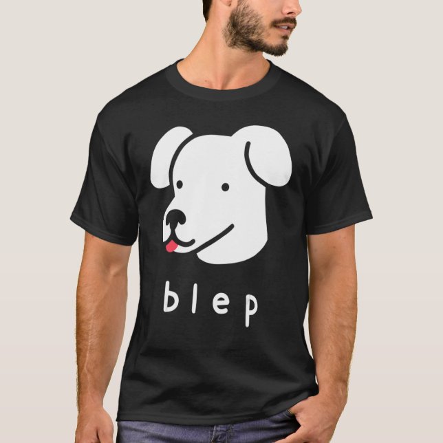 Camiseta Blep Dog Puppy Tongue Fuera Perro Para Hombres Muj (Anverso)